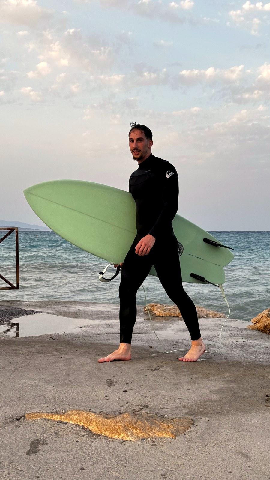 Luca Fasulo, préparateur physique et surfeur